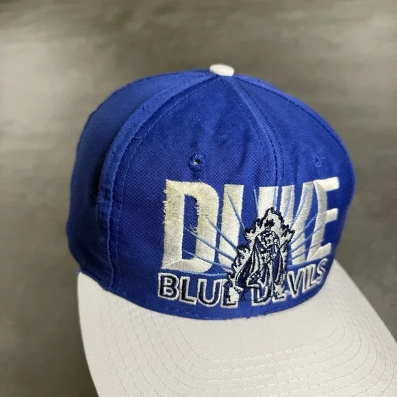 Vintage 80s Duke Blue Devils Snapback Hat Trucker Cap Signature Sportswear 1984‎